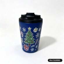 The Grinch Vacuum Cup Lynch Christmas Insulated Travel Mug With Handle, Happy Christmas Leak-Proof Double-Wall Water Cup, Reusable Drinking Cup, Suitable For Outdoor Sports, Office, Campus, Novel Christmas Holiday Gift, For Children And Adults - Multicolor - View 12