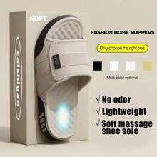 Men's Fashion Slippers, Indoor Home Couple Slippers, Casual Comfortable EVA Material Slippers, Gradient Color Design Suitable For Home - Coffee Brown - View 6