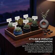 Waterproof Reusable T-Shaped Plant Labels, Suitable For Garden Vegetables And Herbs, 150pcs/Set - White - View 2