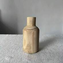 1 buah Vas Bunga Kecil Kayu Solid Bergaya Vintage dan Rustik, Wadah Bunga Kering, Dekorasi Rumah untuk Ruang Tamu, Lorong, dan Meja, Hiasan Suasana Rumah - MultiWarna - View 8