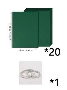 1/10/20pcs Blank Colored Cardstock, Christmas Red/Green Cardstock, Blank Greeting Card Base Paper, Thank You Card Making Paper, Handmade Cardstock, Extra Thick Card Paper, Handmade Invitation Paper - Multicolor - View 13