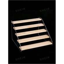 Doll Blind Box Display Case Trapezoid Figure Display Stand Acrylic Blind Box Storage Rack - White - View 9