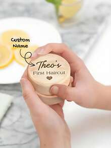 Kotak Kenang-kenangan Potongan Rambut Pertama Bayi dari Kayu, Untuk Mengumpulkan dan Menyimpan Rambut dan Gigi, Kotak Penyimpanan Kenang-kenangan Kelahiran, Hadiah Ideal untuk Anak-anak, Orang Tua Baru, dan Acara Baby Shower. - Donasi kasih sayang - View 1