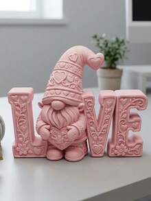 3D Printed LOVE Letter Heart Ornament, Holiday Desktop Decor, Anniversary Birthday Gift For Girlfriend/Partner - LOVE Letter Heart Ornament - View 12