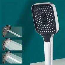 Large Area Silver Shower Head, 3 Adjustable Modes, High Quality High Pressure Water-Saving Shower Faucet Nozzle, Suitable For Shower Or Bathtub Only, Designed For Shower, Christmas/Halloween Gift Decoration - Multiple Styles - View 4