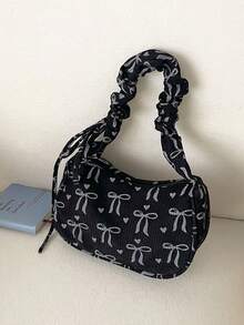 Tas Tangan Lipit dengan Pita yang Bergaya dan Manis, Hadiah Ideal untuk Remaja, Cocok untuk Aktivitas Luar Ruangan, Bermain, atau Perjalanan Harian. - MultiWarna - View 10