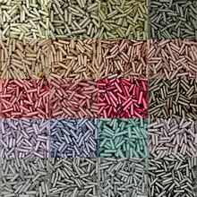 10g/Pack, Approx. 150pcs, 6mm Glass Beads, Matte Series Vintage Style, Suitable For Handmade DIY Jewelry, Bag Accessories, Phone Lanyards, Tassel Decorations, Etc. - 3-minute Matte Metallic Straight Tube 20 Colors - View 26