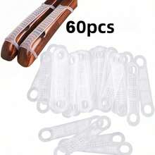 High Elasticity Transparent Rubber Hanger Covers - Non-Slip, Durable, For Wooden & Hangers, Prevents Clothes Slipping, Practical Accessory, Unfinished Material, Ideal For Retail Stores / Home Use, Suitable For All Users - Multicolor - View 1