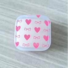 Cute Pink Heart & Bow Print Charger Protector Set, Clear Charger Case + Cable Protector Saver For 40w - 40W Pink Heart Bow - View 5
