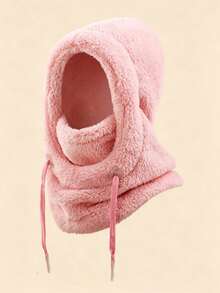 2pcs/1pc Balaclava Berkerudung Mewah untuk Anak-anak, Tali Serut yang Dapat Diatur, Berbagai Pilihan Warna Lembut, Kehangatan di Luar Ruangan Musim Dingin, Cocok untuk Ski, Sekolah, dan Bermain Salju - MultiWarna - View 14