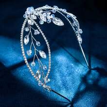1pc Casual Party Elegant Alloy Hair Band Bridal Wedding Hair Accessory For All Seasons - Multicolor - View 4