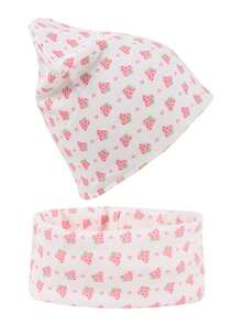2pcs Baby Knitted Hat And Scarf Set, Cartoon Pattern Children's Double-Layer Hat + Single-Layer Scarf, Suitable For Boys And Girls All Seasons - Multicolor - View 19