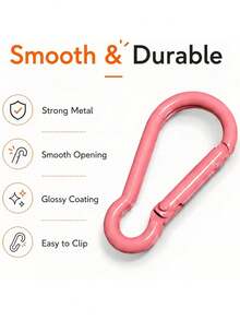 5/10/20/50/100pcs Candy Color Lobster Clasp Key Ring Spring Hook, DIY Bag Keychain Jewelry Making Accessories Decoration - Gourd Keychain - View 7