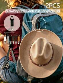 1pc/2pcs Western Cowboy Hat, Soft Wool Felt Material, Leather Band Decoration, Unisex, Suitable For School, Halloween, Festivals, Daily Casual Occasions - Multicolor - View 14