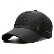 1pc Original Design Running Hat, Lightweight Quick-Dry Breathable Sun Protection Cap, Outdoor Men's Fishing Baseball Cap, Men's Hat - A - View 6