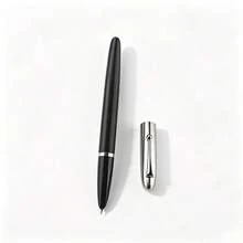 Hidden Nib Classic Matte Black Wood Metal Fountain Pen, Smooth Writing Signature Pen For Business Office School Stationery Gift - 2013 - View 4