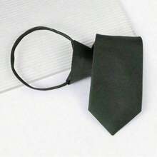 1pc Solid Color Casual Street Office Polyester (Polyester) Burgundy Black Fine Check Necktie For Men And Women All Seasons - Multicolor - View 5