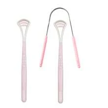 Portable Tongue Cleaner Set, Hollow Silicone Tongue Scraper + Stainless Steel U-Shaped Tongue Scraper, Washable, Reusable, Home Oral Care Cleaning Tool - Multicolor - View 9