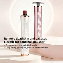 Personal Care Electronics 2-In-1 Electric Foot & Hand Remover, Rechargeable Foot Grinder With 10 Replacement Sanding Discs, Portable Electric Foot File For Toenail & Foot Care, Home & Salon Use - Multicolor - View 6