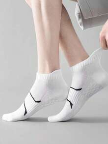 5 Pairs Short Socks, Moisture-Wicking, Anti-Odor, Sports Style, Thin Ankle Socks, Unisex - Multicolor - View 8