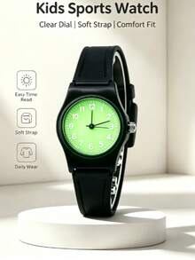Black Minimalist Ladies Quartz Watch, With Clear And Bright Display, Easy Reading, Lightweight And Comfortable, Suitable For Daily Wear. - Black - View 6