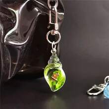5pcs Glow-In-The-Dark Seashell Keychain, Cute Small Gift Bag Pendant, DIY Craft Making, Random Color, 1pc Per Color - Seashell Keychain - View 4