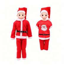 11.5 Inch Santa Claus Doll Clothes And Accessories Set, Doll Holiday Outfit, Christmas Children's Gift Happy - Multicolor - View 8