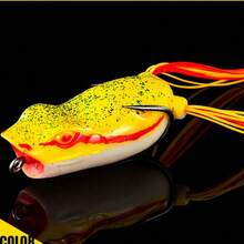 1pc New Frog Silicone Fishing Soft Bait Rotating Glitter Squid Frog Metal Plate Spoon Soft Bait Sea Ice Fishing - Multicolor - View 5