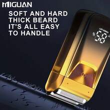 600mAh Electric Shaver, Beard Trimmer, Hair Clipper, Shaving Kit, Men's Razor, Men's Grooming Set, Holiday Gift - Gold - View 10