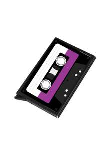 2D Retro Cassette Tape Pattern Pop-Up Card Holder, Holds 6 Cards, Portable Scratch-Resistant Card Case, Minimalist Credit Card Holder, Cassette Illustration Style Doctor Nurse Card Holder, Transit Card Holder, Student ID Card Holder Set, Multi-Functional Decorative Accessory, Suitable For Keychain, Phone Accessory, Card Storage, Storing ID Card, Credit Card, Transit Card, Gift For Family And Friends, Music Lovers Back To School Season, Teacher's Day, Back To School, Halloween, Thanksgiving, Christmas, New Year, Anniversary Gift. - Multicolor - View 14