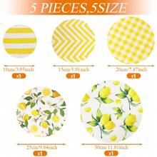 5pcs Reusable Stretch Silicone Bowl Covers, 5 Sizes, Food Storage Lids For Bowls, Plates, Cups, Cans, Suitable For Food, Fruits, Leftovers - Multicolor - View 5