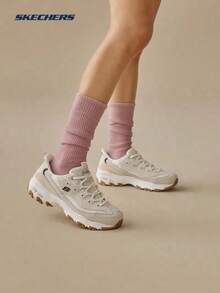 Skechers Women's Classic Retro Patchwork Chunky Sole Dad Shoes Daily Commute Casual Sneakers Panda Shoes - Taupe - View 4