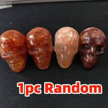 1pc Beautiful Fire Quartz Palm Stone Is An Ideal Interior Decorative Stone, Affordable And A Perfect Gift For Friends And Family. - Multicolor - View 10