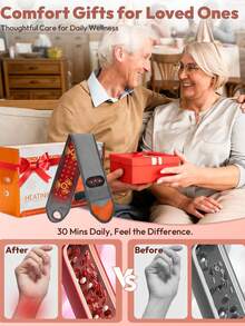 Red Light Therapy Wrist Band, Wireless Rechargeable, Relieve Pain And Tendonitis, 36 LED Beads 660nm Red Light Heating Band, 3-Level Heating And Vibration, Suitable For Legs, Arms And Ankles - View 12