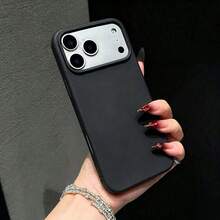 Shockproof Liquid Silicone Phone Case Compatible With Iphone 17 17 Pro Max 16 15 14 13 12 11, Soft Anti-Scratch Ultra-Fine Fiber Lining Soft Shell - Black - View 5