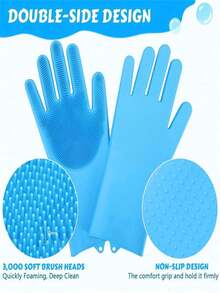 1/2 Pairs Of Beautfully Designed Pet Grooming Products, Available In Six Colors, Including Bath Gloves For Dogs And Cats, And Pet Supplies. - View 8