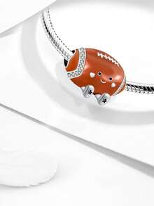 1pc Bus Bead, Suitable For DIY Bracelets, Necklaces, Bangles And Other Jewelry Making, Perfect Gift For Women And Girls - Silver - View 9