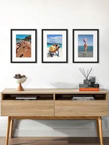 1/3pcs 12*16inch/30*40cm A4, A3 Black Photo Frame, Suitable For 30*40cm Photos, Minimalist Style, Lightweight Material, Suitable For Bedroom, Study, Hallway Wall Decoration, A3, A4 Certificate Frame - A - View 6