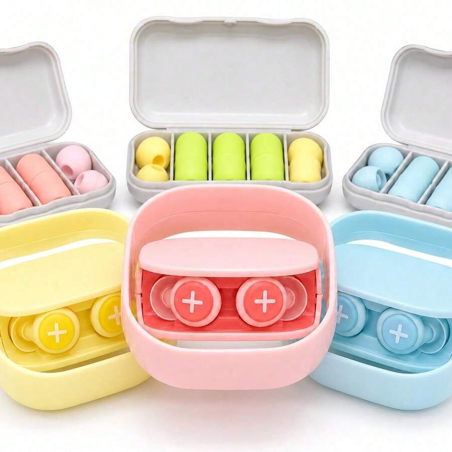 2-Layer Soft Silicone Sleep Earplugs, Designed For Women, Suitable For Small Ear Canals, Reusable And Washable, Noise Reduction And Anti-Snoring, Suitable For Students And Dorms, Sleep, Work And Travel Use, Women's Gift