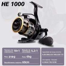 Smooth Powerful Spinning Fishing Reel, Lightweight Durable Metal Spool, Comfortable Non-Slip EVA Handle, High-Speed Smooth Line Retrieval, Large Line Capacity, Suitable For Freshwater And Saltwater Fishing, Ideal For Bass, Trout, Carp, Outdoor Fishing, Stable Brake System, Wear-Resistant Structure, Suitable For Beginners And Experienced Anglers, Reliable Fishing Gear For Shore, Boat, And Kayak Fishing - Black - View 14
