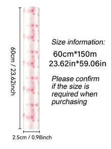 1 Roll EVA Material Fresh Cherry Blossom Pattern Drawer Liner, Waterproof And Stain-Resistant, Multi-Purpose Cabinet Drawer Liner, Suitable For Kitchen, Storage Cabinet, Refrigerator, Shelf, Divider, Lining - Cherry Blossom Pattern - View 12