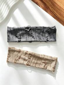 1/2/3pcs New Fashionable Wide Edge Elastic Headband, Sports Yoga Headband, Retro Leopard Print Hair Accessory, Headscarf Headband - Multicolor - View 16