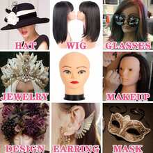 Bald Mannequin Head, Female Professional Beauty Training Mannequin Head, Mannequin Head, Used For Wig Making And Display, African American Mannequin Head - 1PC - View 3