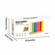 Bead Matching Game Gift Set, 6 Colors, Carefully Polished Beads, Smooth Without Burrs, Adults Can Set Game Levels, Shuffle Bead Colors, Let Children Match And Pass Levels, Parent-Child Interactive Toy, Exercise Thinking, Focus Training, Educational Early Learning Toy, Children's Toy, Color Matching Game, Birthday Gift, Halloween Gift, Christmas Gift - Multicolor - View 6