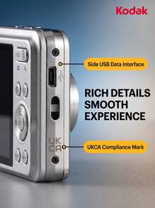 Kodak FZ55 Digital Camera: Entry-Level Compact Point-And-Shoot Camera For Home Use, 16.35MP Resolution, 28mm Wide-Angle Lens, 5x Zoom, 1080p Video Recording, 2.7-Inch Screen, Scene Modes, Portable For Home And Travel Use. - View 10