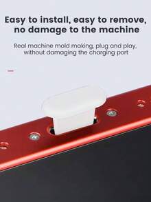 10pcs Phone Charging Port Dust Plug/Protector, Free Storage Box, Apple Interface Dust-Proof And Anti-Clog Design, Dust-Proof And Anti-Dust, Easy Installation And Not Easy To Fall Off, More Effective Protection For Charging Port - White - View 7