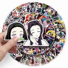Hasbro/100pcs Demon Slayer Graffiti Stickers, Cross-Border Cartoon Anime Stickers DIY Skateboard Luggage Stickers PVC - Multicolor - View 6