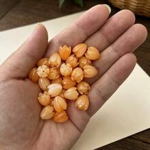 10X12mm 25pcs Composite Resin Coral Flower Beads, Pikake Flower Beads, Carved Jasmine Flower Beads - 25pcs-coral Flower Beads - View 21
