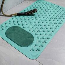 Non-Slip Shower Mat With Drainage Holes And Suction Cups, Rubber Bath Mat, Suitable For Elderly, Women And Families - Multicolor - View 4