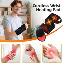 Red Light Therapy Wrist Band, Wireless Rechargeable, Relieve Pain And Tendonitis, 36 LED Beads 660nm Red Light Heating Band, 3-Level Heating And Vibration, Suitable For Legs, Arms And Ankles - View 5